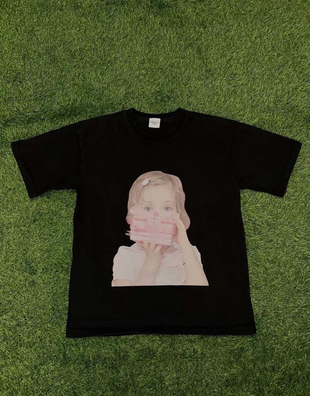 ADLV Baby Face Short Sleeve T-Shirt Black Gift